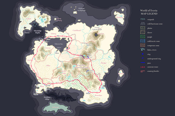 Map I made for my friend's campain Map I made for my friend's campain